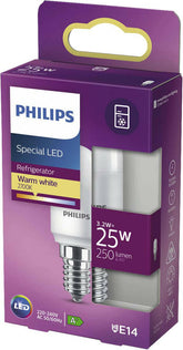Philips LED 25W T25 Kühlschranklampe E14 WW FR ND SRT4.